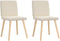 vidaXL - Eetkamerstoelen - 2 - st - linnen