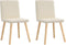 vidaXL - Eetkamerstoelen - 2 - st - linnen