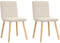 vidaXL - Eetkamerstoelen - 2 - st - linnen