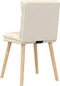 vidaXL - Eetkamerstoelen - 2 - st - linnen