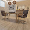 vidaXL - Eetkamerstoelen - 2 - st - luchtleer - bruin