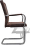 vidaXL - Eetkamerstoelen - 2 - st - luchtleer - bruin