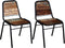 vidaXL - Eetkamerstoelen - 2 - st - massief - gerecycled - hout