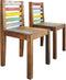 vidaXL - Eetkamerstoelen - 2 - st - massief - gerecycled - hout