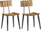 vidaXL - Eetkamerstoelen - 2 - st - massief - gerecycled - hout