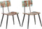 vidaXL - Eetkamerstoelen - 2 - st - massief - gerecycled - hout