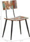 vidaXL - Eetkamerstoelen - 2 - st - massief - gerecycled - hout