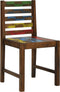 vidaXL - Eetkamerstoelen - 2 - st - massief - gerecycled - hout