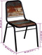 vidaXL - Eetkamerstoelen - 2 - st - massief - gerecycled - hout