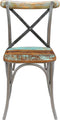vidaXL - Eetkamerstoelen - 2 - st - massief - gerecycled - hout