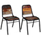 vidaXL - Eetkamerstoelen - 2 - st - massief - gerecycled - hout