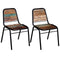 vidaXL - Eetkamerstoelen - 2 - st - massief - gerecycled - hout