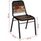 vidaXL - Eetkamerstoelen - 2 - st - massief - gerecycled - hout