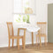 vidaXL - Eetkamerstoelen - 2 - st - massief - hout - naturel - rubber
