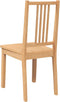 vidaXL - Eetkamerstoelen - 2 - st - massief - hout - naturel - rubber