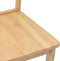 vidaXL - Eetkamerstoelen - 2 - st - massief - hout - naturel - rubber