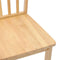 vidaXL - Eetkamerstoelen - 2 - st - massief - hout - naturel - rubber