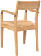 vidaXL - Eetkamerstoelen - 2 - st - massief - hout - naturel - rubber