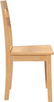 vidaXL - Eetkamerstoelen - 2 - st - massief - hout - naturel - rubber