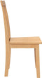 vidaXL - Eetkamerstoelen - 2 - st - massief - hout - naturel - rubber