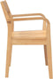 vidaXL - Eetkamerstoelen - 2 - st - massief - hout - naturel - rubber