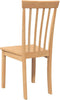 vidaXL - Eetkamerstoelen - 2 - st - massief - hout - naturel - rubber