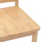vidaXL - Eetkamerstoelen - 2 - st - massief - hout - naturel - rubber