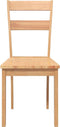 vidaXL - Eetkamerstoelen - 2 - st - massief - hout - naturel - rubber