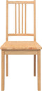 vidaXL - Eetkamerstoelen - 2 - st - massief - hout - naturel - rubber