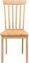 vidaXL - Eetkamerstoelen - 2 - st - massief - hout - naturel - rubber