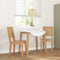 vidaXL - Eetkamerstoelen - 2 - st - massief - hout - rubber