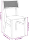 vidaXL - Eetkamerstoelen - 2 - st - massief - hout - rubber