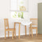 vidaXL - Eetkamerstoelen - 2 - st - massief - hout - rubber