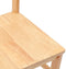 vidaXL - Eetkamerstoelen - 2 - st - massief - hout - rubber