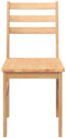 vidaXL - Eetkamerstoelen - 2 - st - massief - hout - rubber