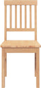 vidaXL - Eetkamerstoelen - 2 - st - massief - hout - rubber