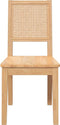 vidaXL - Eetkamerstoelen - 2 - st - massief - hout - rubber
