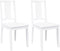 vidaXL - Eetkamerstoelen - 2 - st - massief - hout - rubber - wit