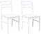 vidaXL - Eetkamerstoelen - 2 - st - massief - hout - rubber - wit