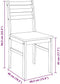 vidaXL - Eetkamerstoelen - 2 - st - massief - hout - rubber - wit
