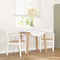 vidaXL - Eetkamerstoelen - 2 - st - massief - hout - rubber - wit