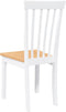 vidaXL - Eetkamerstoelen - 2 - st - massief - hout - rubber - wit