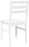 vidaXL - Eetkamerstoelen - 2 - st - massief - hout - rubber - wit