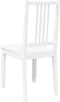 vidaXL - Eetkamerstoelen - 2 - st - massief - hout - rubber - wit