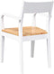 vidaXL - Eetkamerstoelen - 2 - st - massief - hout - rubber - wit