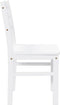vidaXL - Eetkamerstoelen - 2 - st - massief - hout - rubber - wit