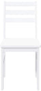 vidaXL - Eetkamerstoelen - 2 - st - massief - hout - rubber - wit