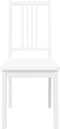 vidaXL - Eetkamerstoelen - 2 - st - massief - hout - rubber - wit