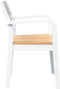 vidaXL - Eetkamerstoelen - 2 - st - massief - hout - rubber - wit