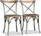vidaXL - Eetkamerstoelen - 2 - st - massief - mangohout